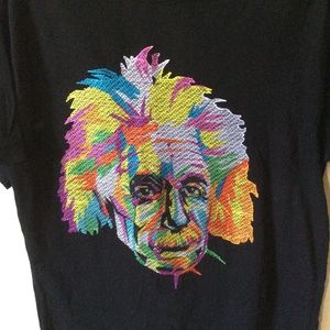 Urban Outfitters Shirts - Einstein Rainbow String Theory Thread T-Shirt Urban Outfitters Shirts - Einstein Rainbow String Theory Thread T-Shirt